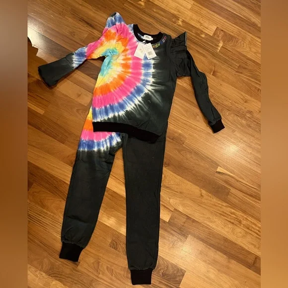 Lola and the boys sweatsuit set, New with tags, Tie-Dye size 12 - Picture 1 of 1